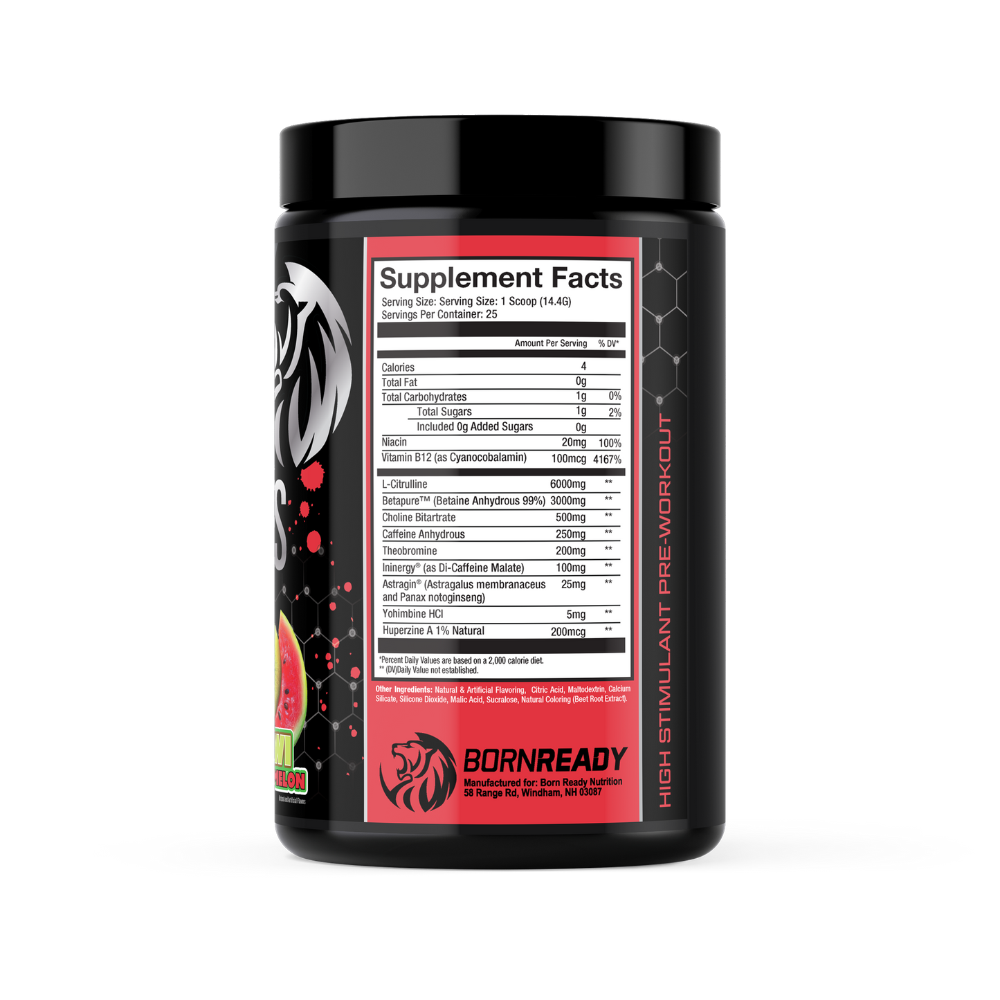 ZEUS - HIGH STIM PRE WORKOUT KIWI WATERMELON